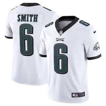 mens nike devonta smith white philadelphia eagles vapor lim